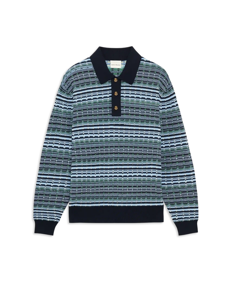 Polo Manches Longues Maille Coogi - Drôle de Monsieur - 1