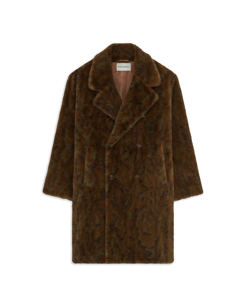 Manteau Fausse Fourrure double boutonnage - Drôle de Monsieur - 1