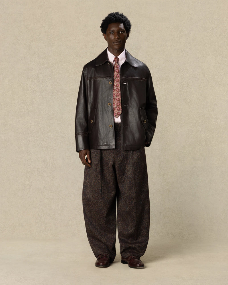 Veste Safari en cuir - Drôle de Monsieur - 2
