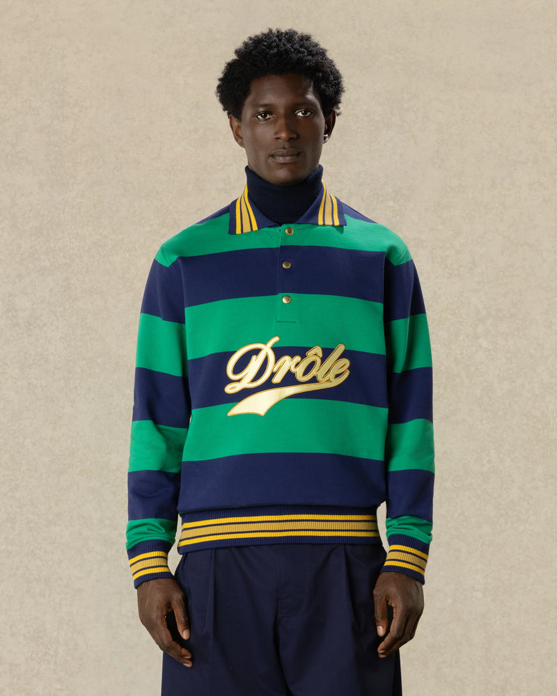Drôle Embroidered Stripes Polo - Drôle de Monsieur - 3