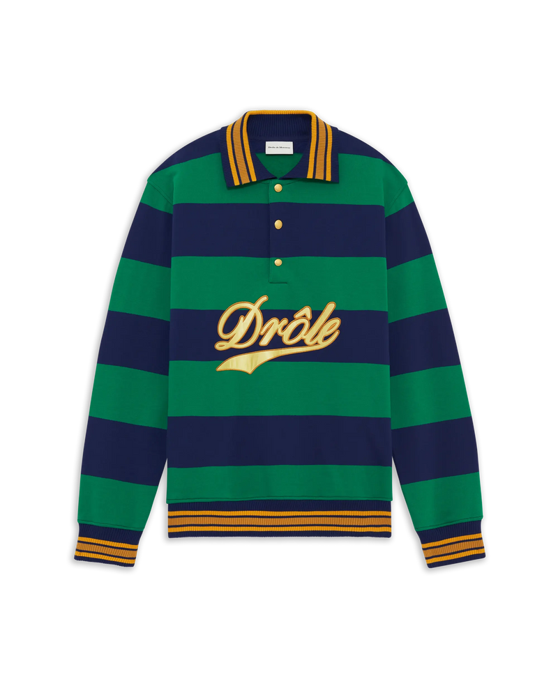 Drôle Embroidered Stripes Polo - Drôle de Monsieur - 1