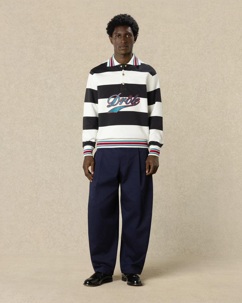 Drôle Embroidered Stripes Polo - Drôle de Monsieur - 2