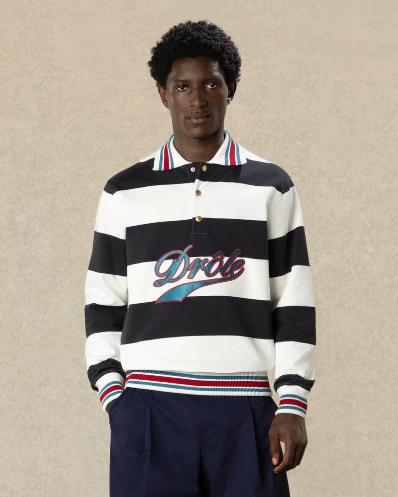 Drôle Embroidered Stripes Polo - Drôle de Monsieur - 3