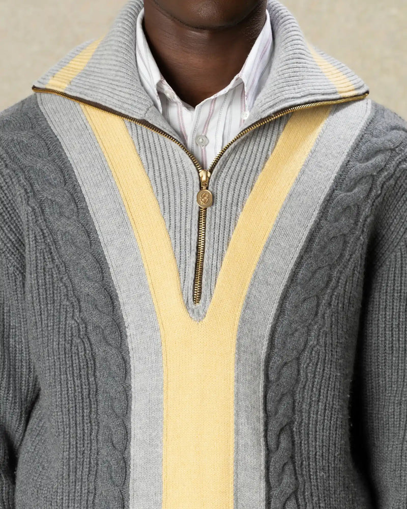 Pull trucker demi-zip  - Drôle de Monsieur - 3