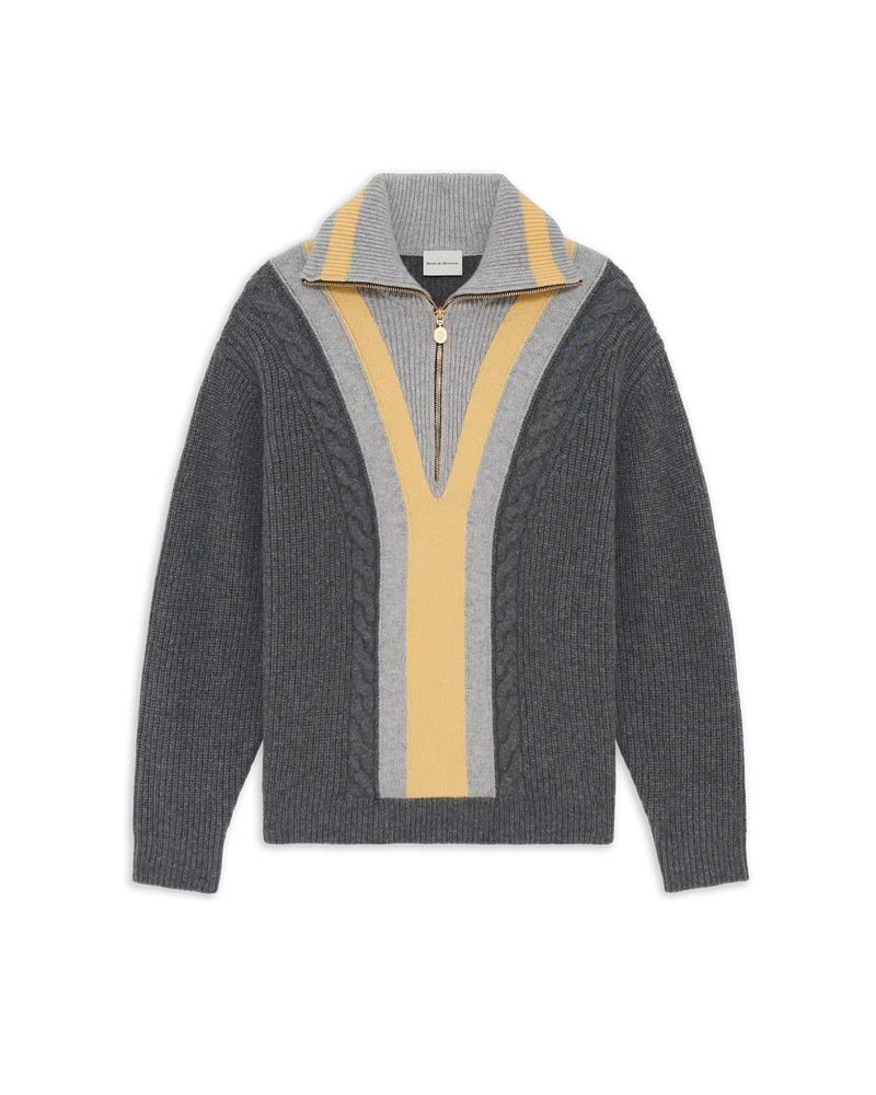 Pull trucker demi-zip  - Drôle de Monsieur - 1