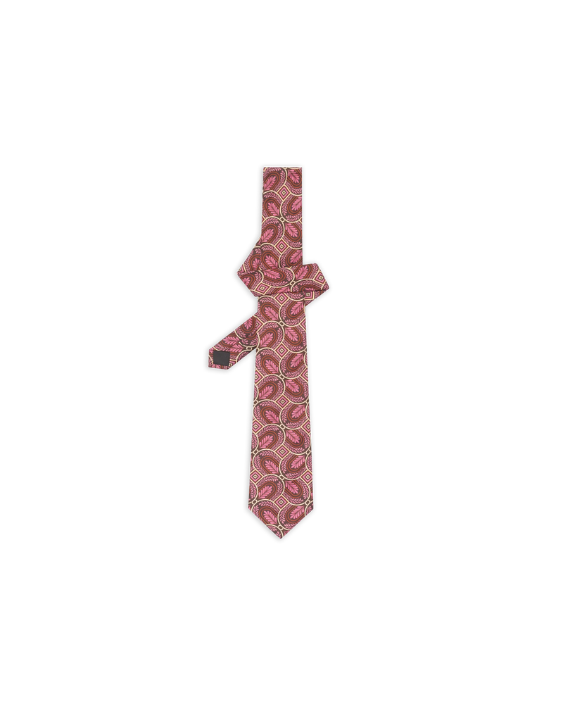 Silk printed caesar tie - Drôle de Monsieur