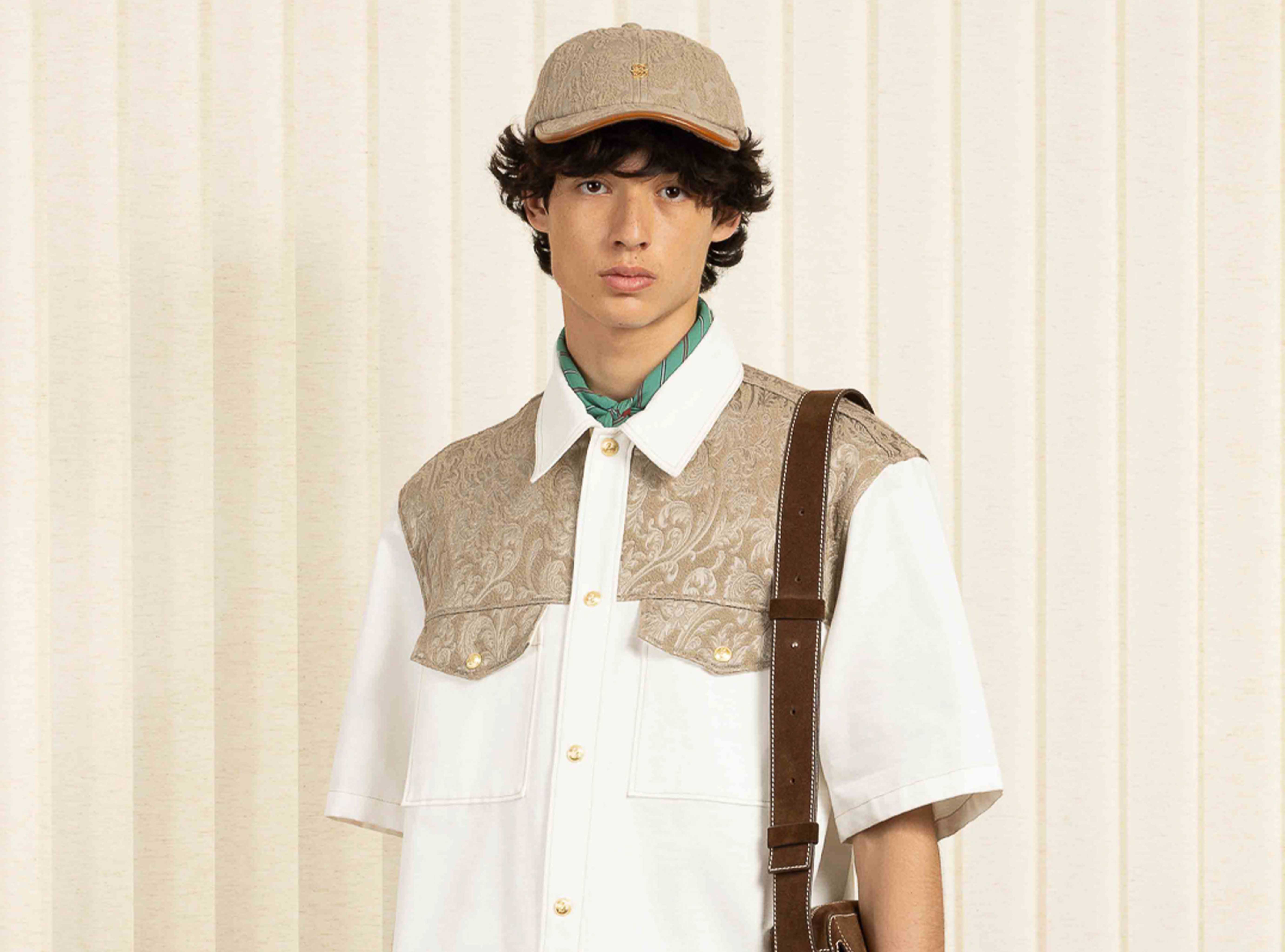 Tシャツ・カットソー DROLE DE MONSIEUR Men T Shirts TS226CO002CM Beige Mastic Cotton Slogan T-Shirt