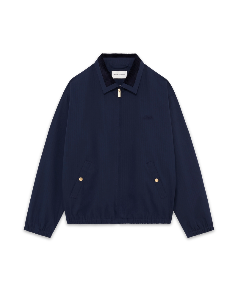Beige cotton bomber jacket – Drôle de Monsieur Beige cotton bomber jacket – Drôle de Monsieur