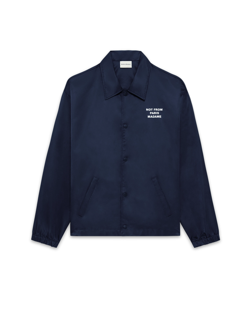 Not from Paris Madame black nylon jacket – Drôle de Monsieur Not from Paris Madame black nylon jacket – Drôle de Monsieur