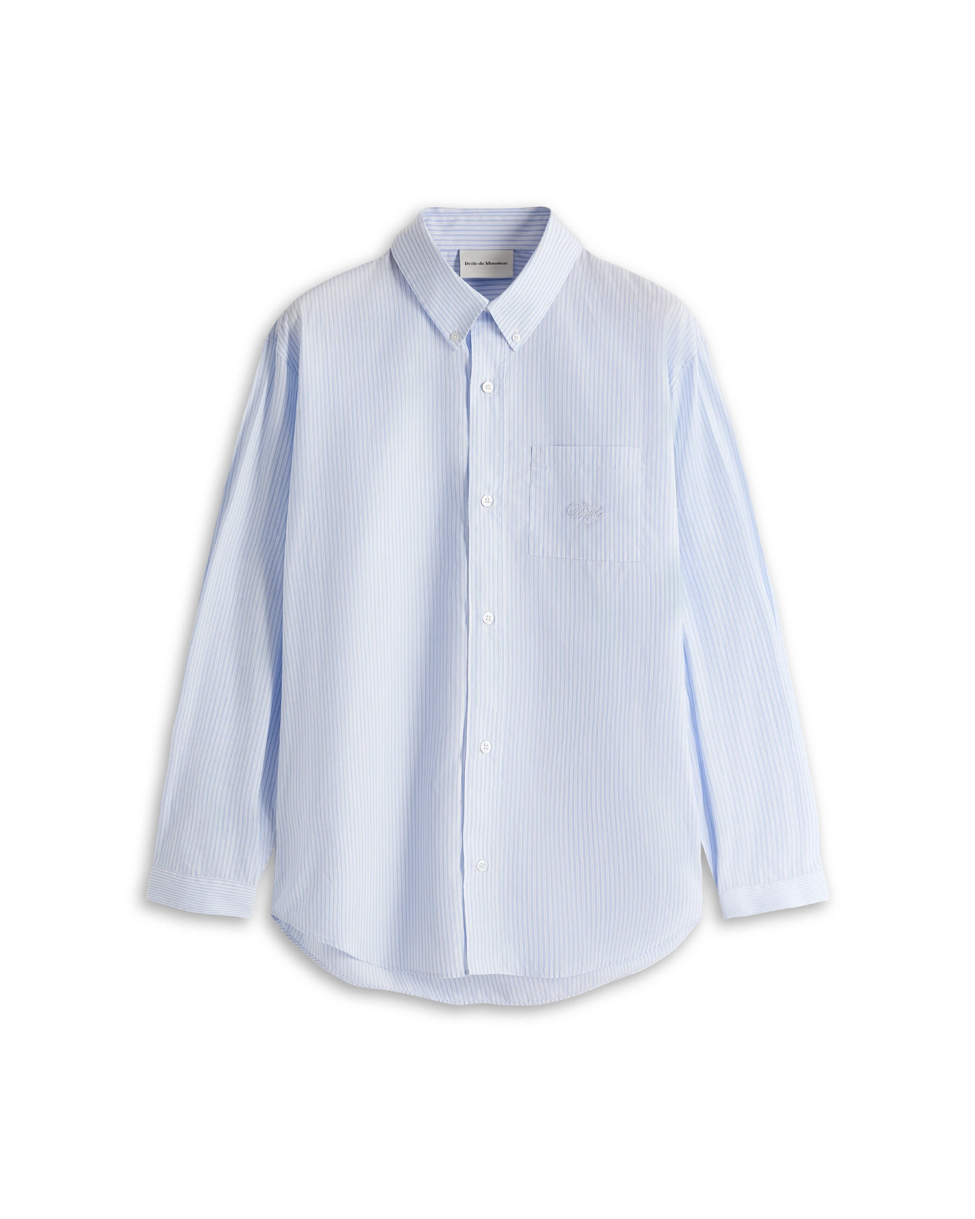 White Cotton Embroidered Shirt