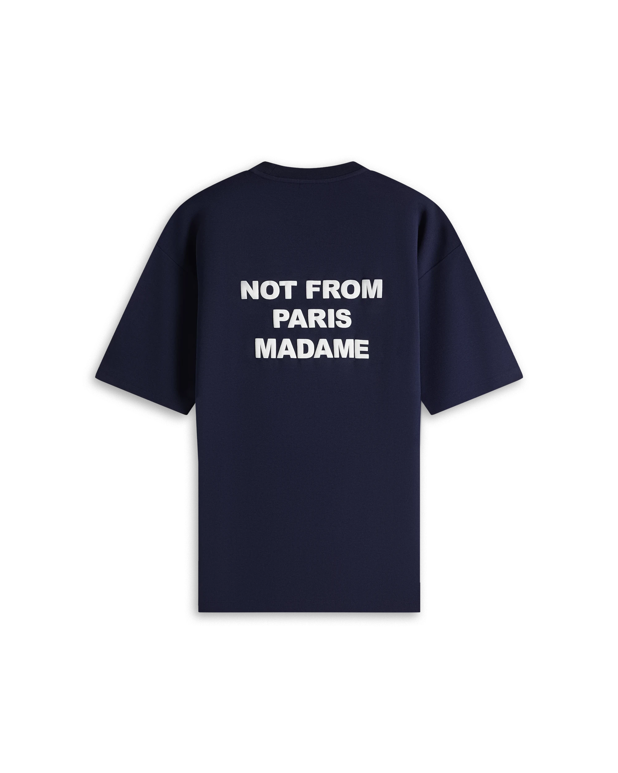 Navy Cotton Slogan T-Shirt Navy Cotton Slogan T-Shirt